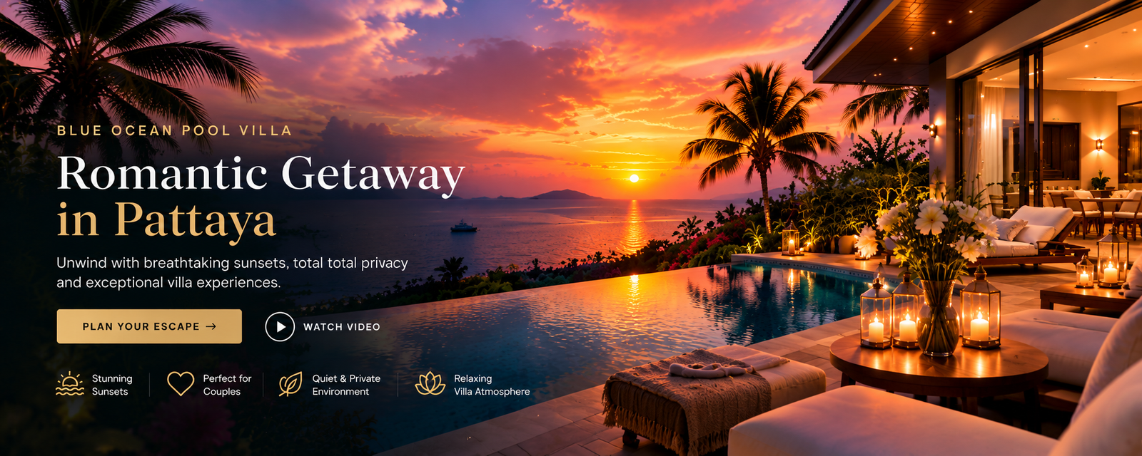 Unmatched Sunset Poolside Living